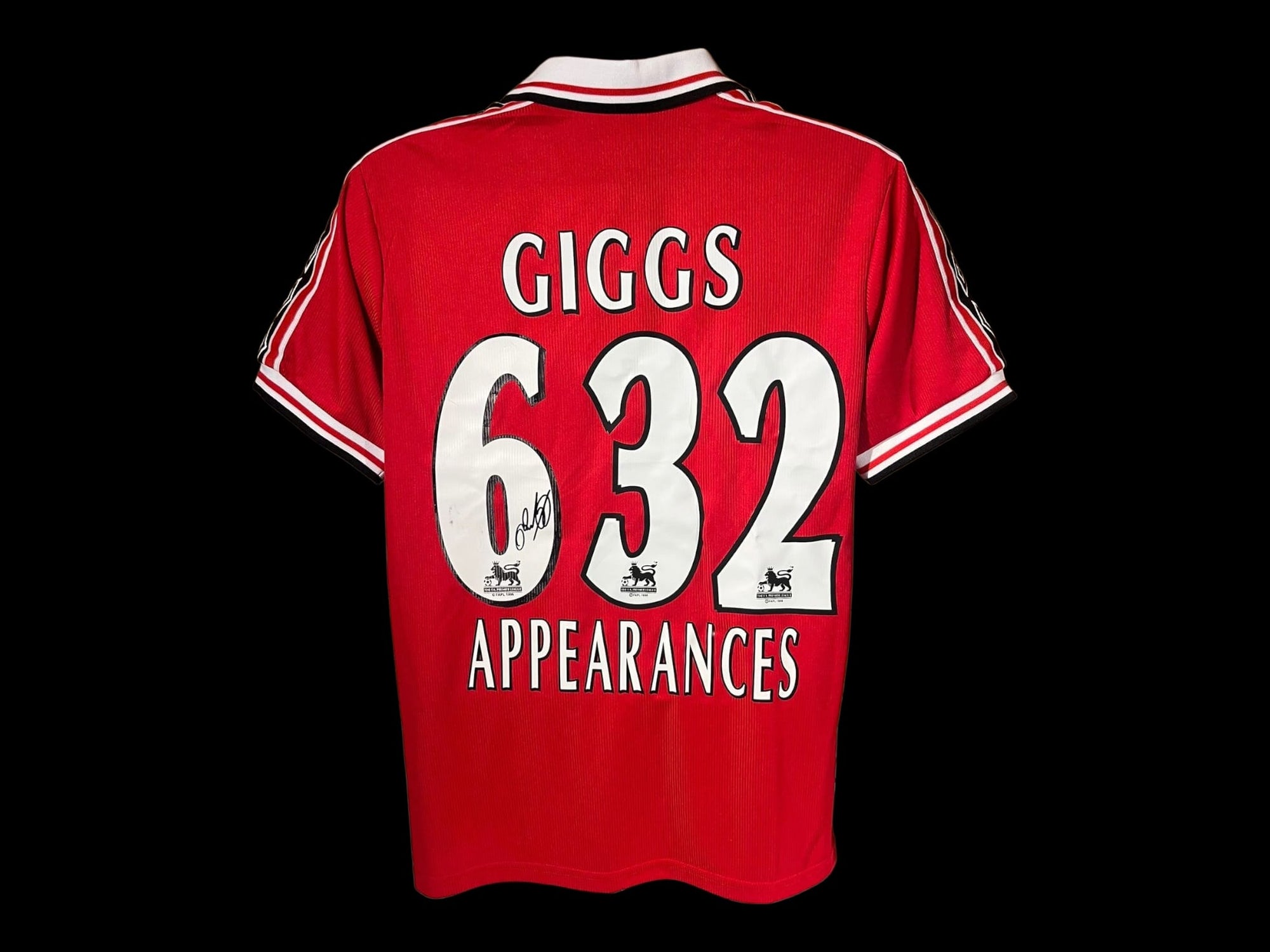 RYAN GIGGS - SPECIAL EDITION - SIGNERT DRAKT MED EKTEHETSBEVIS/COA