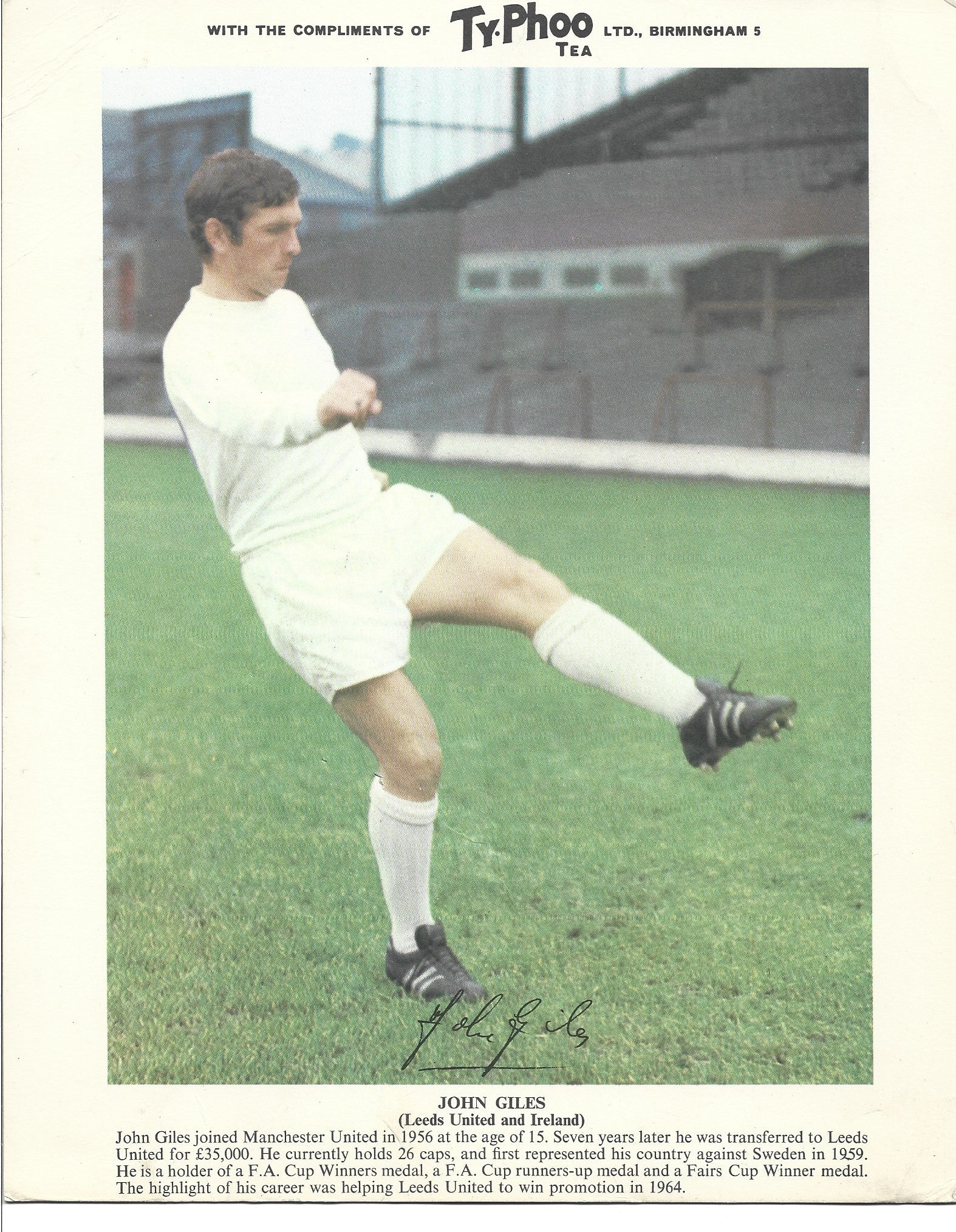 JOHNNY GILES - LEEDS UNITED