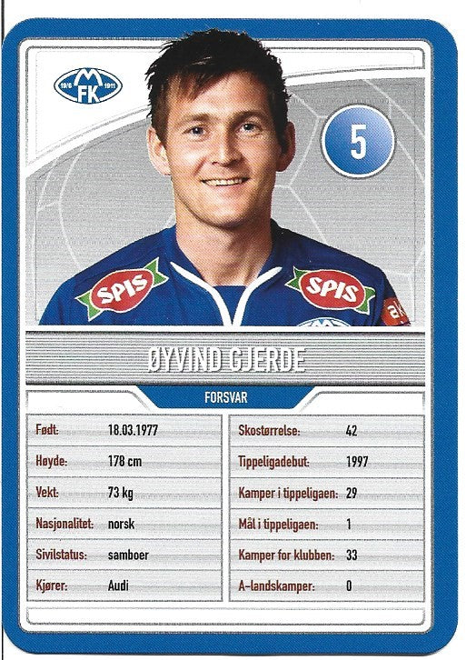 MOLDE FK - ØYVIND GJERDE