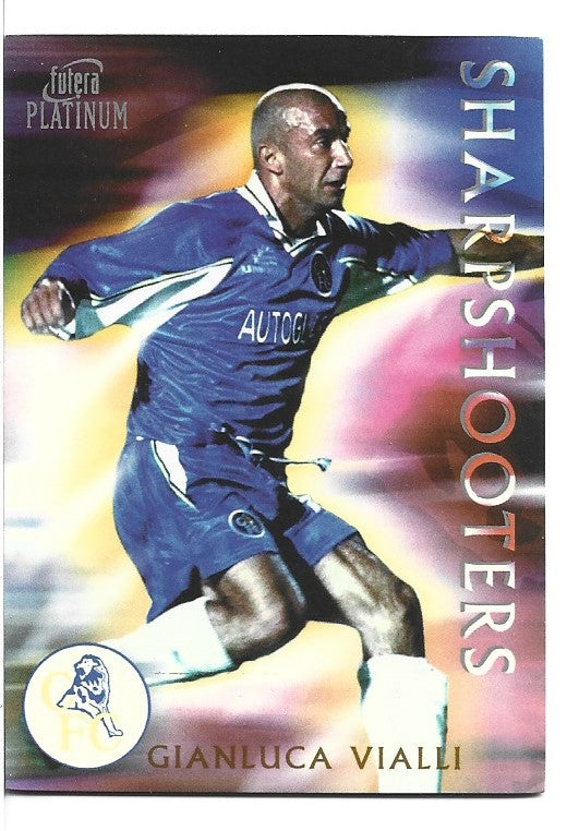 GIANLUCA VIALLI - CHELSEA - FUTERA PLATINUM SILVER - SHARPSHOOTERS #400