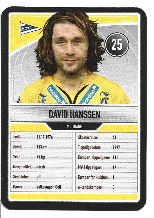 START - DAVID HANSSEN