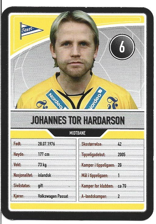 START - JOHANNES TOR HARDARSON