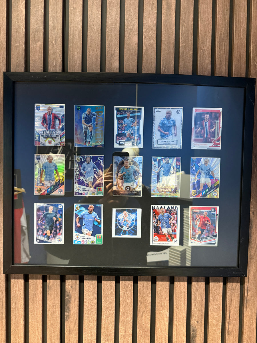 ERLING BRAUT HAALAND - FOTBALLKORTMONTAGE - NORGE X MANCHESTER CITY - FERDIG INNRAMMET
