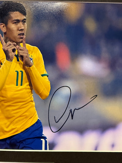 ROBERTO FIRMINO - SIGNERT BILDE MED EKTEHETSBEVIS/COA