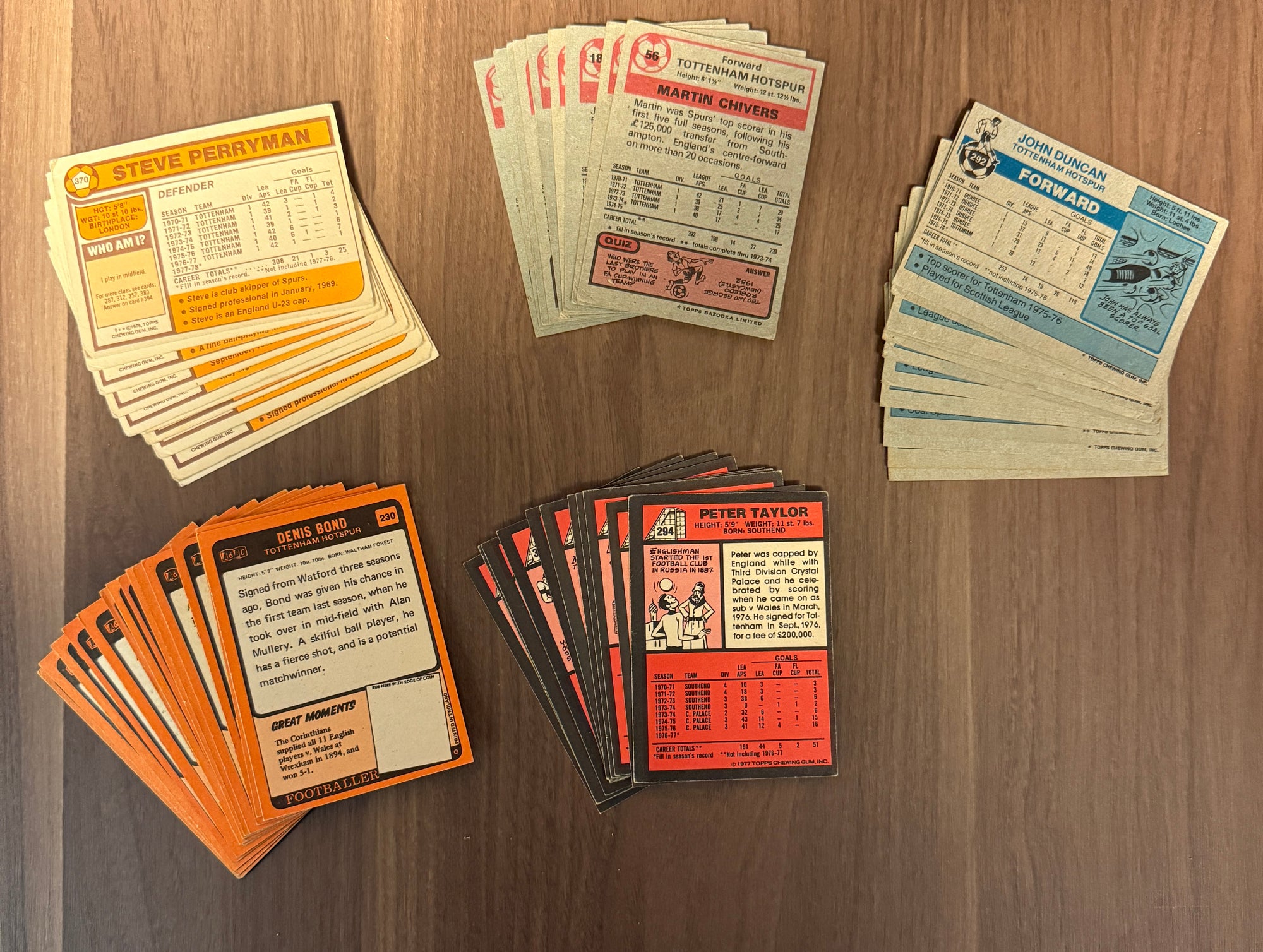 TOTTENHAM HOTSPUR - "SUPERLOT" - VINTAGE STYLE - 5 ÅRGANGER