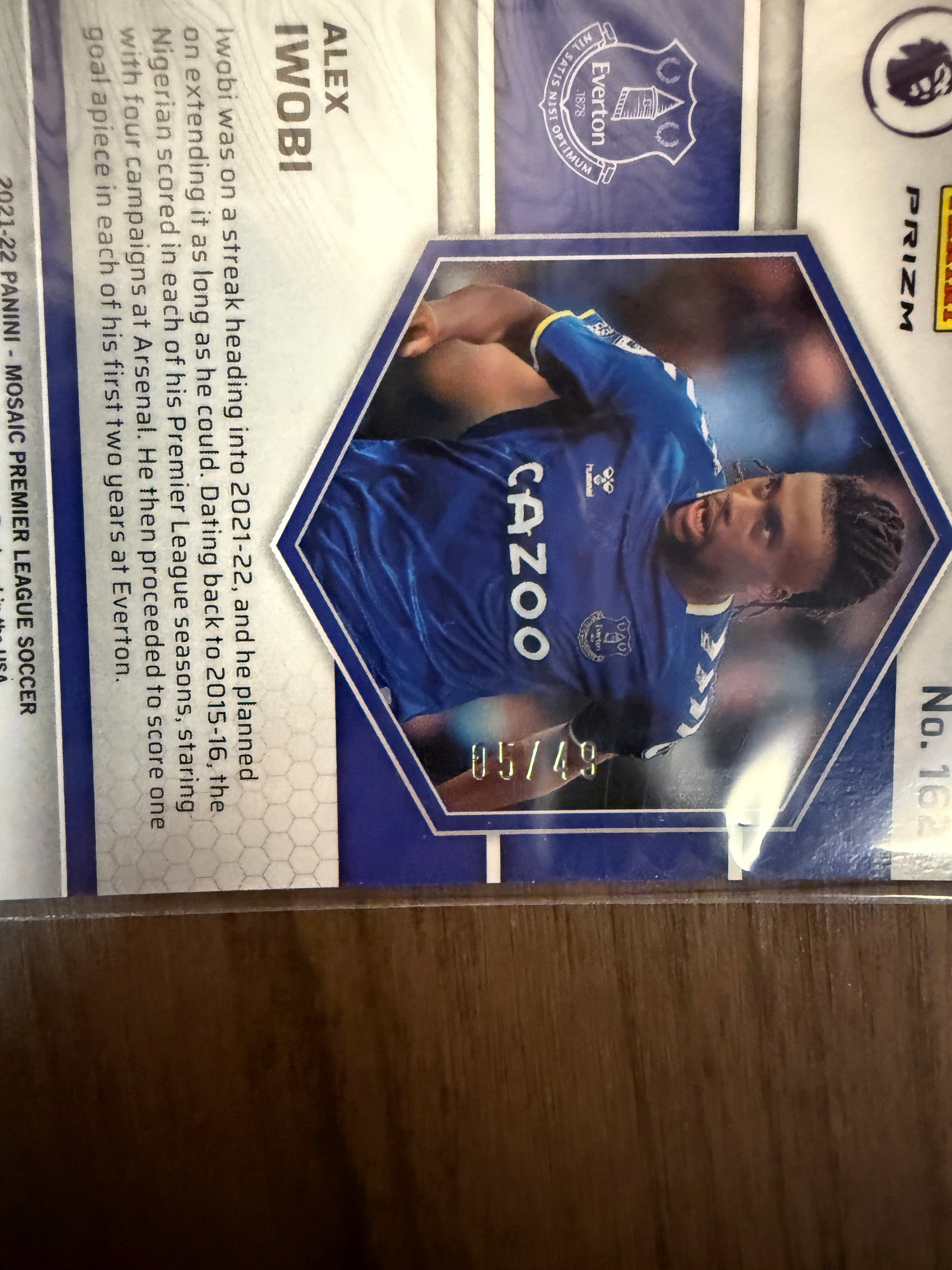 EVERTON - LOT - MOSAIC - 13 PARALLELLER, INSERTS, NUMMERERTE OG 1 LAGSETT