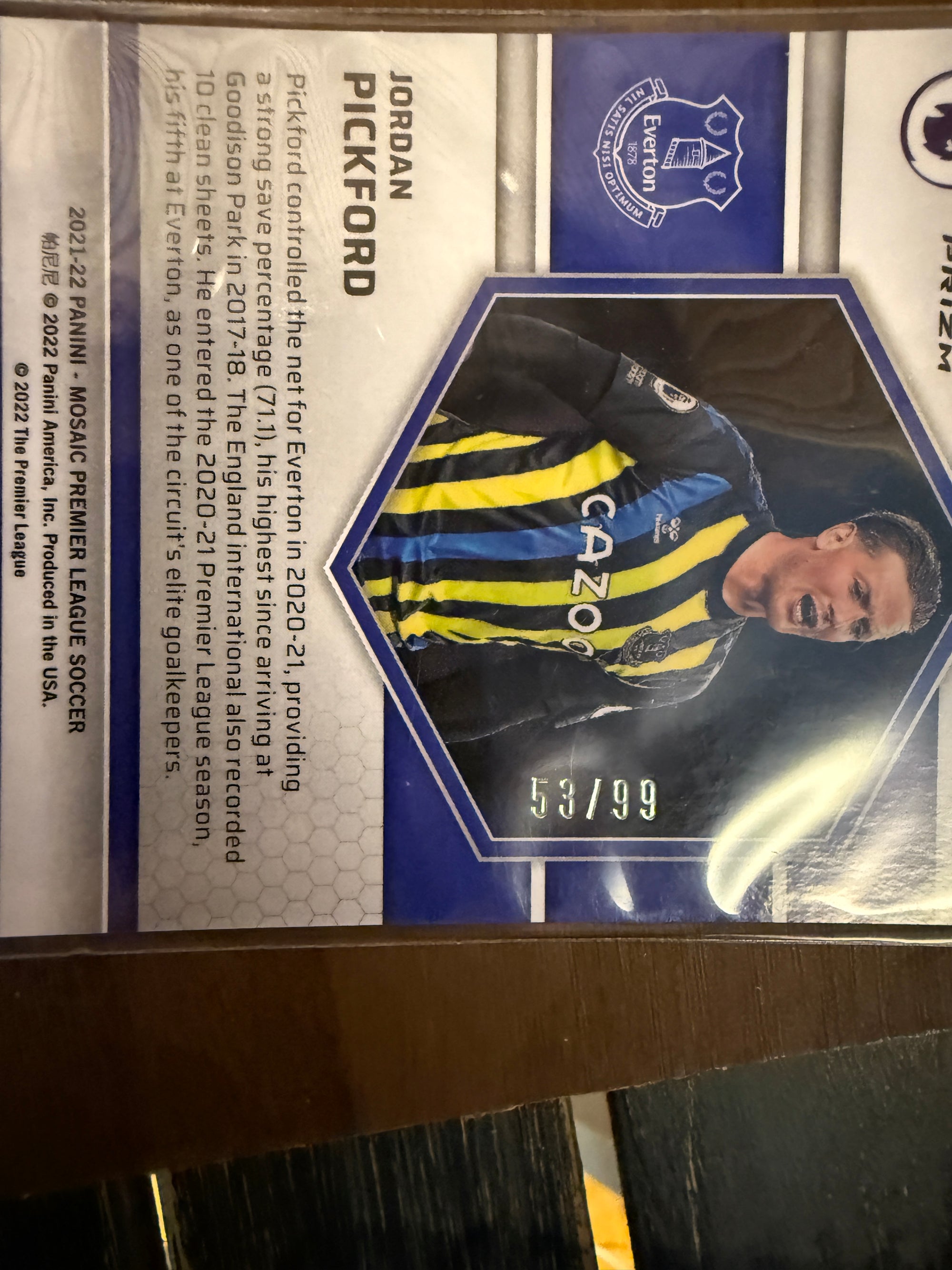 EVERTON - LOT - MOSAIC - 13 PARALLELLER, INSERTS, NUMMERERTE OG 1 LAGSETT