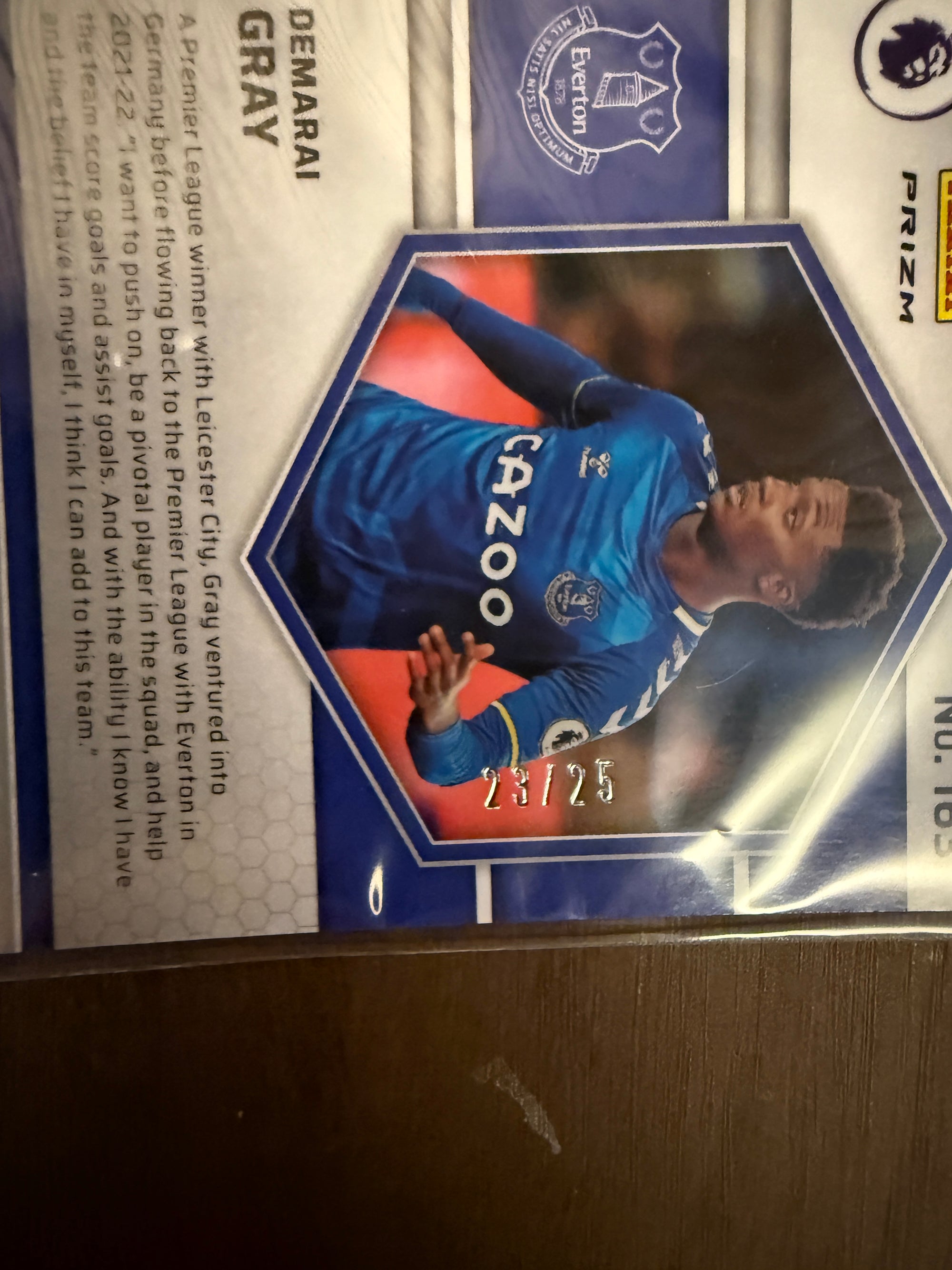 EVERTON - LOT - MOSAIC - 13 PARALLELLER, INSERTS, NUMMERERTE OG 1 LAGSETT