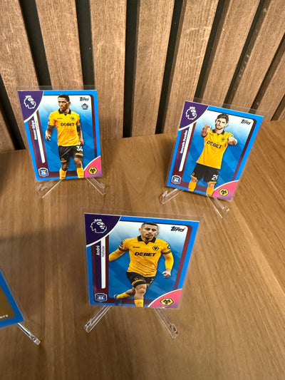 WOLVERHAMPTON WANDERERS - LOT - TOPPS PREMIER LEAGUE 2026 - BLUE PARALLELL