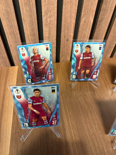 WEST HAM UNITED - LOT - TOPPS MATCH ATTAX CRYSTAL