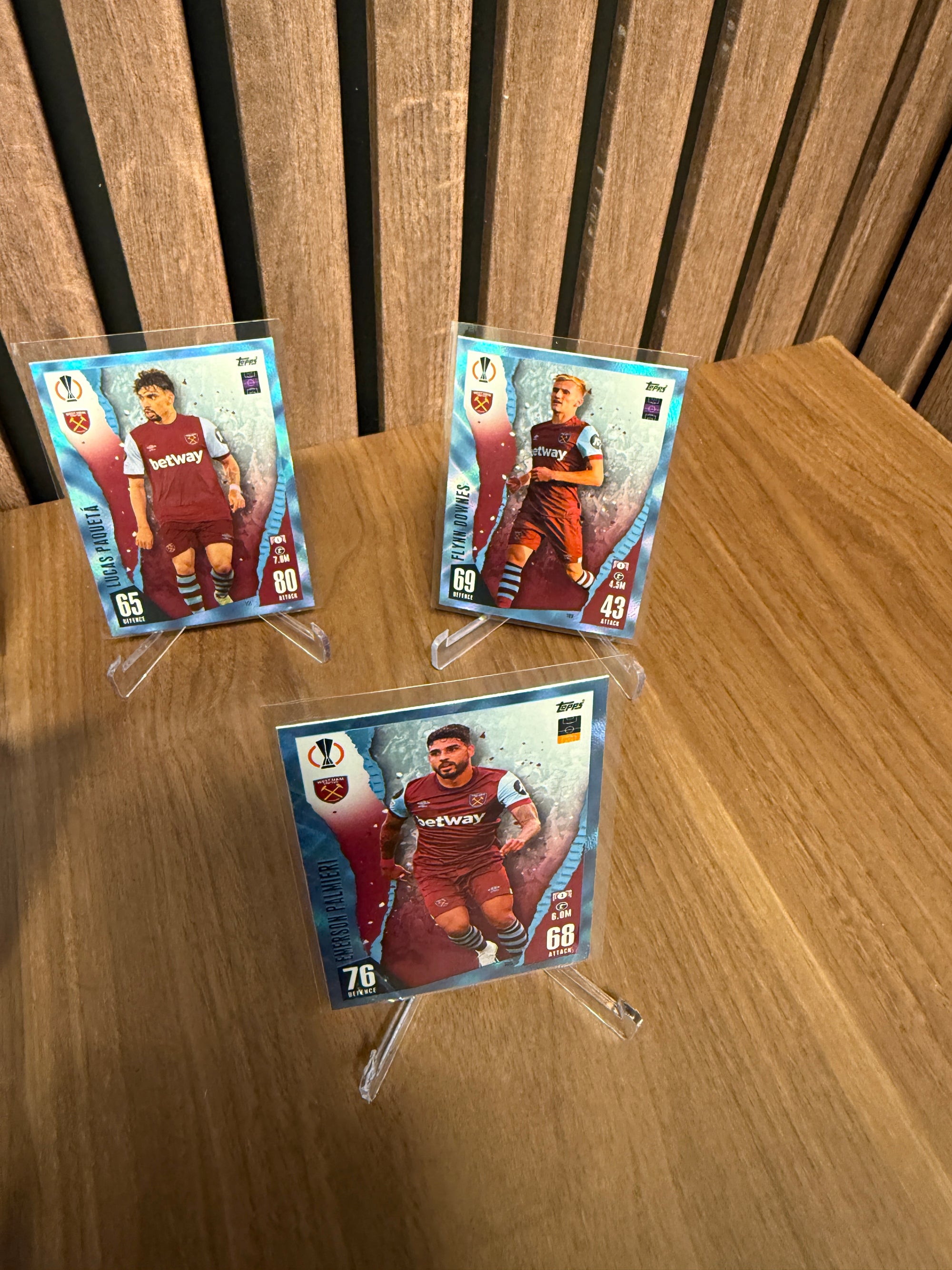 WEST HAM UNITED - LOT - TOPPS MATCH ATTAX CRYSTAL