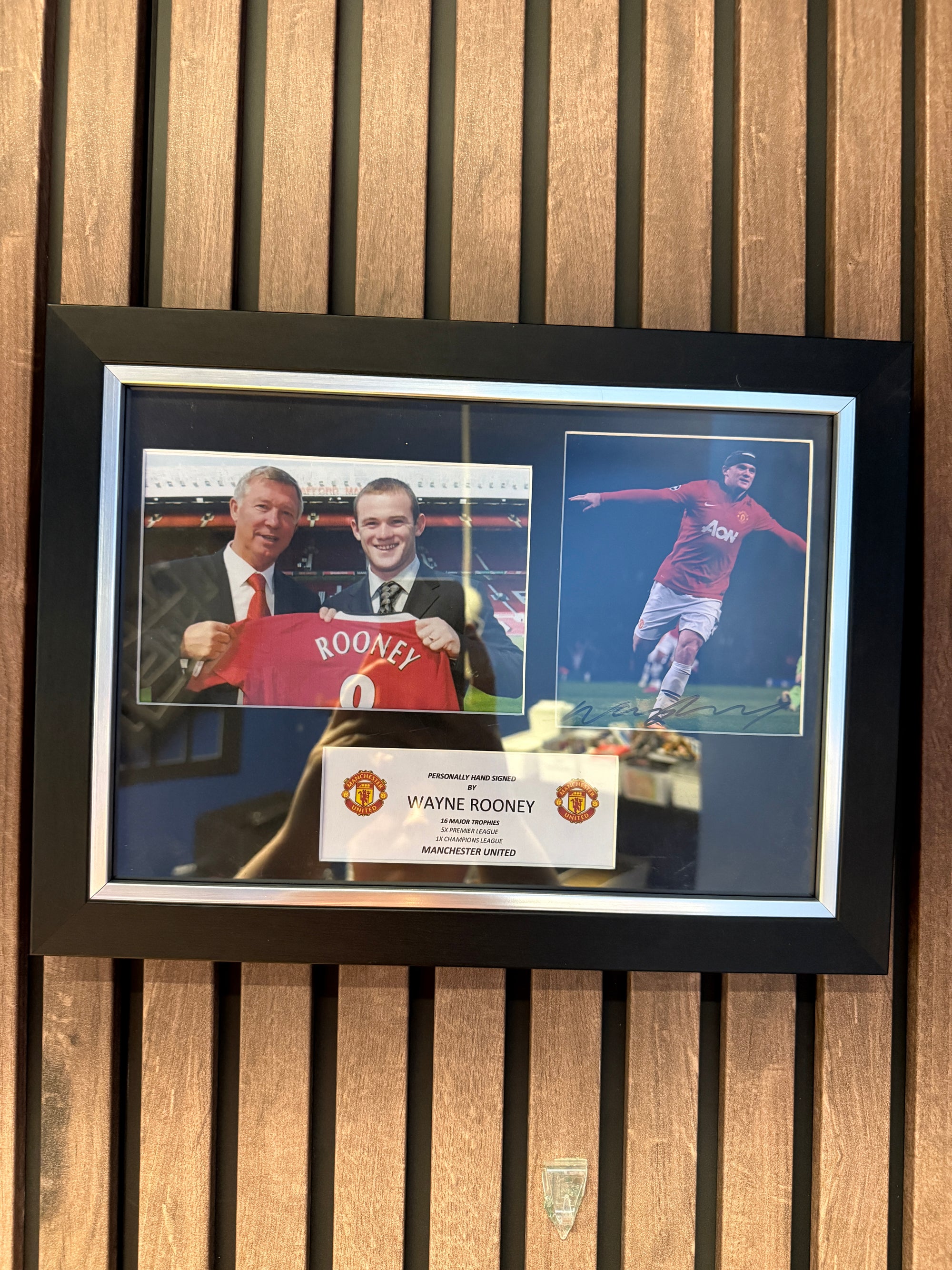 WAYNE ROONEY - SIGNERT BILDE MED EKTEHETSBEVIS/COA