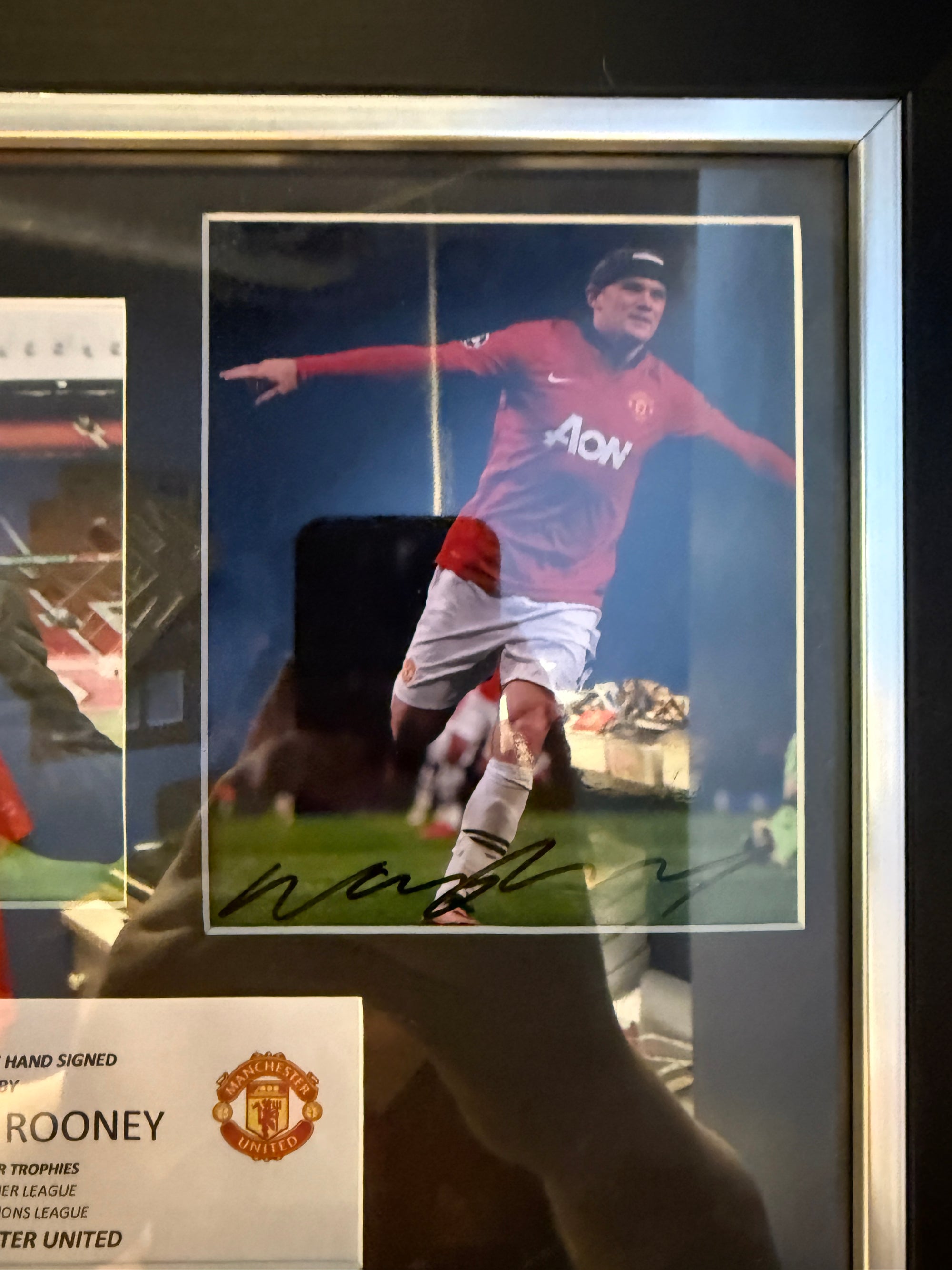 WAYNE ROONEY - SIGNERT BILDE MED EKTEHETSBEVIS/COA