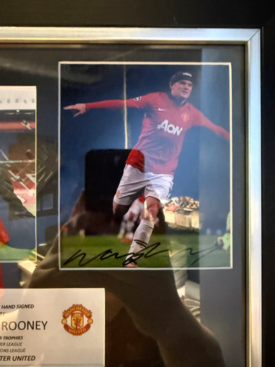 WAYNE ROONEY - SIGNERT BILDE MED EKTEHETSBEVIS/COA