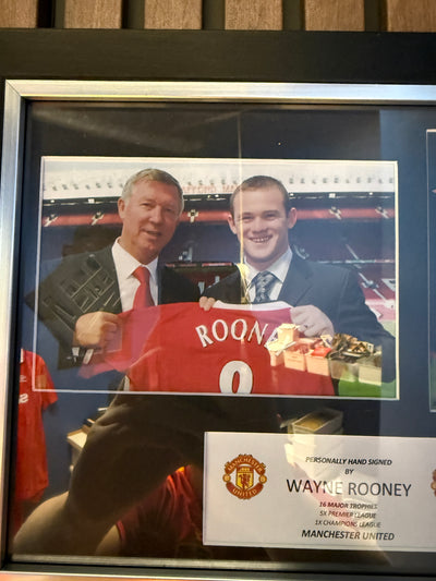 WAYNE ROONEY - SIGNERT BILDE MED EKTEHETSBEVIS/COA