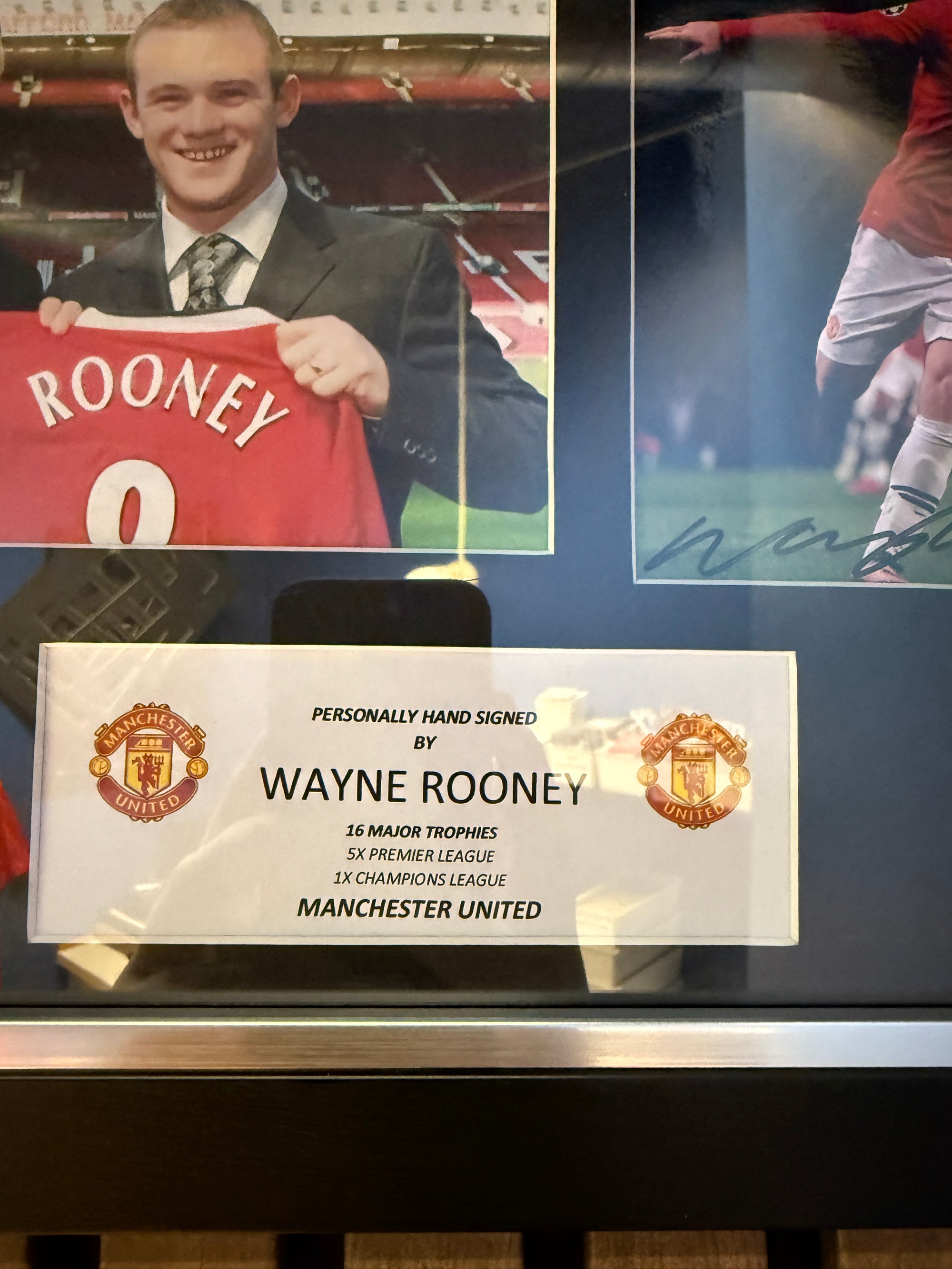 WAYNE ROONEY - SIGNERT BILDE MED EKTEHETSBEVIS/COA