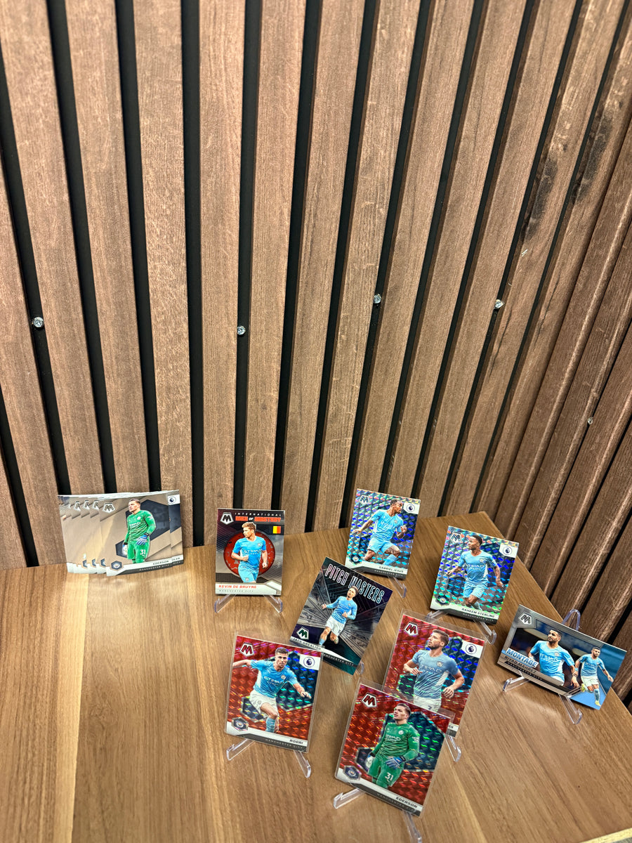 MANCHESTER CITY - LOT - MOSAIC - LAGSETT OG 8 PARALLELLER/INSERTS