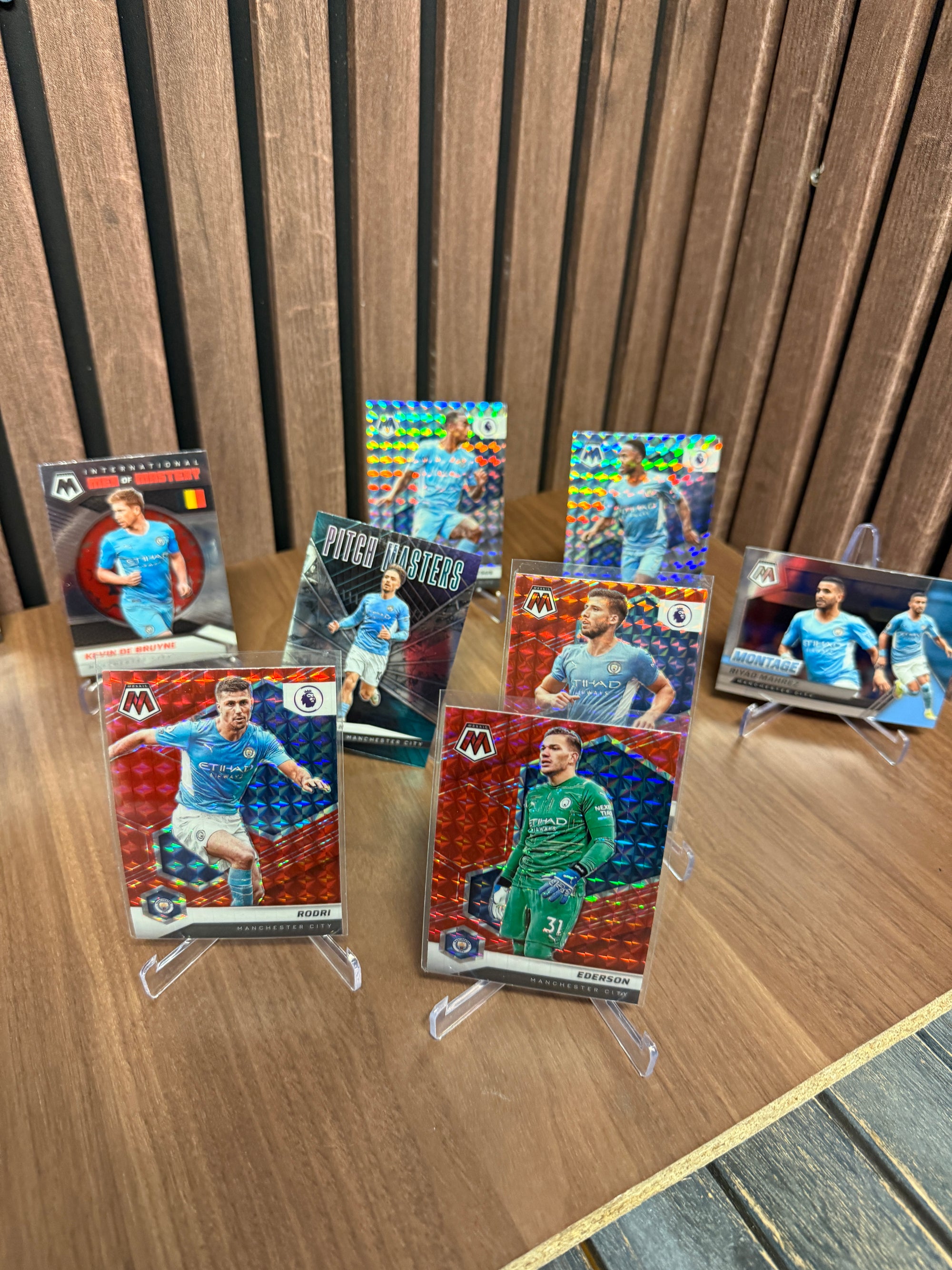 MANCHESTER CITY - LOT - MOSAIC - LAGSETT OG 8 PARALLELLER/INSERTS