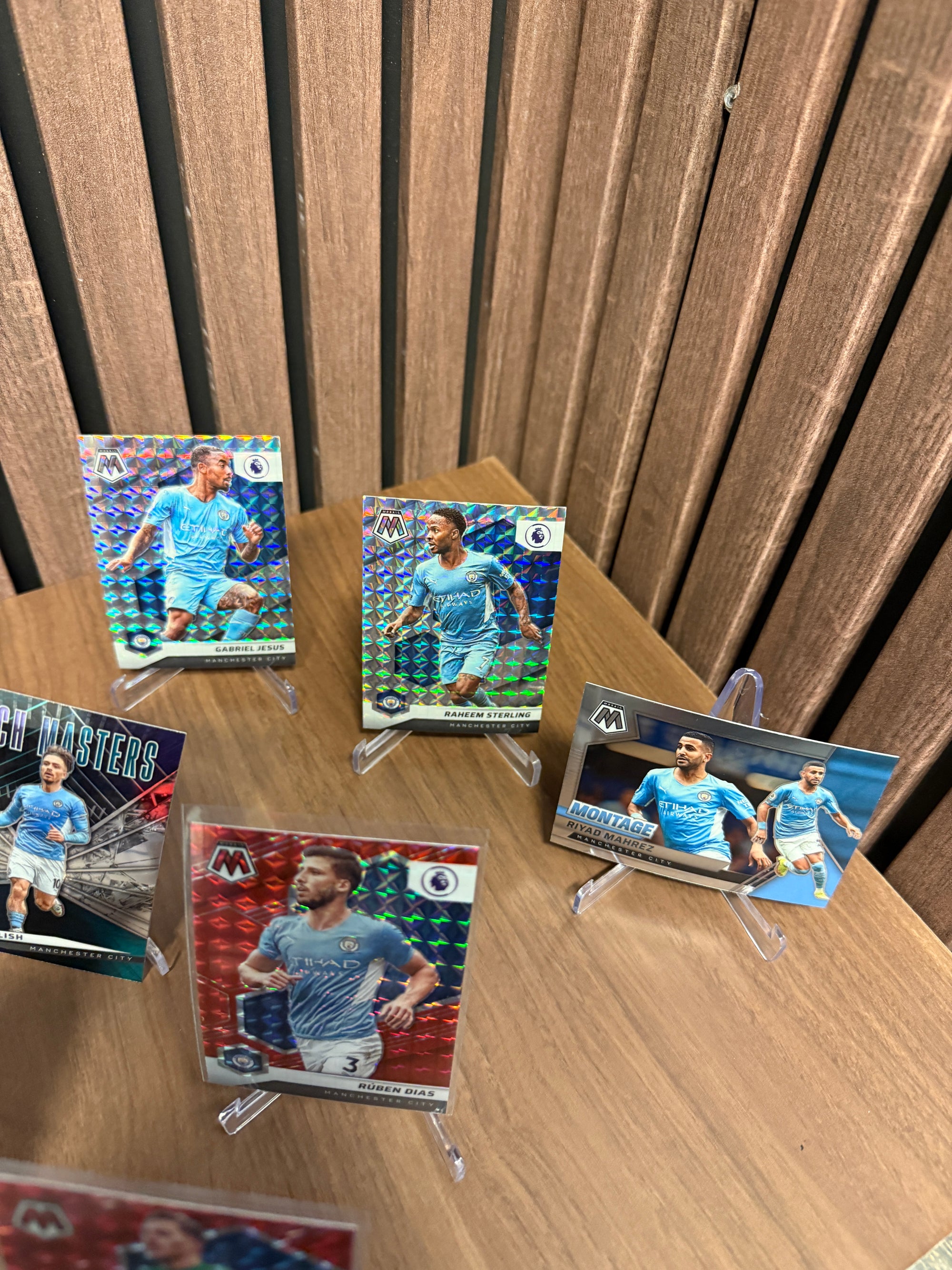 MANCHESTER CITY - LOT - MOSAIC - LAGSETT OG 8 PARALLELLER/INSERTS