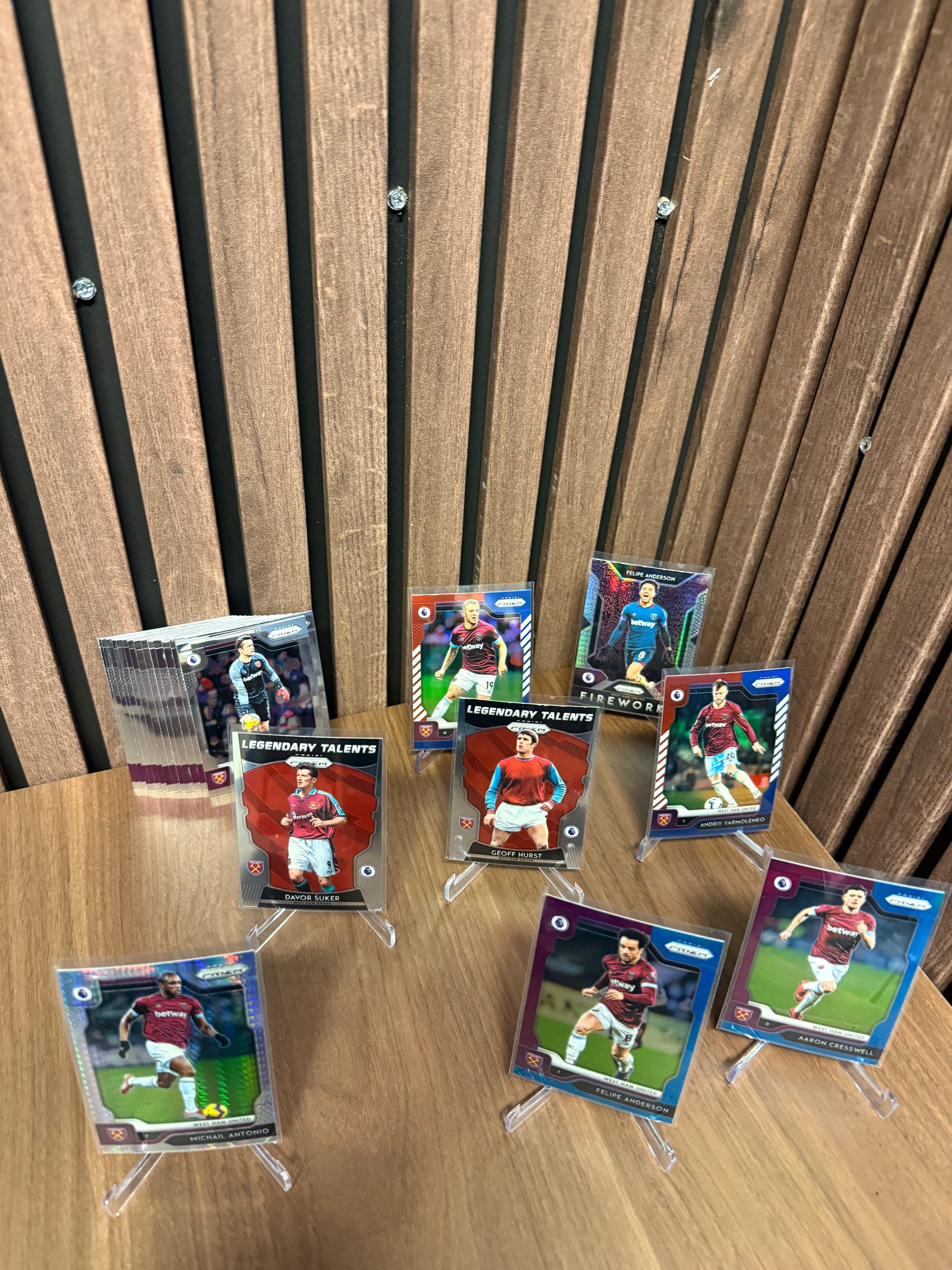 WEST HAM UNITED - LOT - PRIZM 2019/20 - PARALLELL, INSERTS & LAGSETT