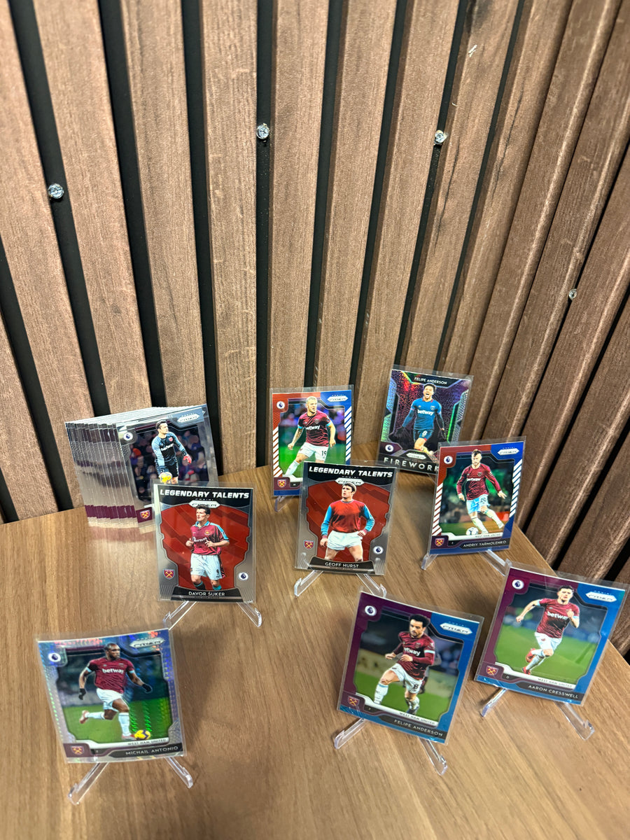 WEST HAM UNITED - LOT - PRIZM 2019/20 - PARALLELL, INSERTS & LAGSETT