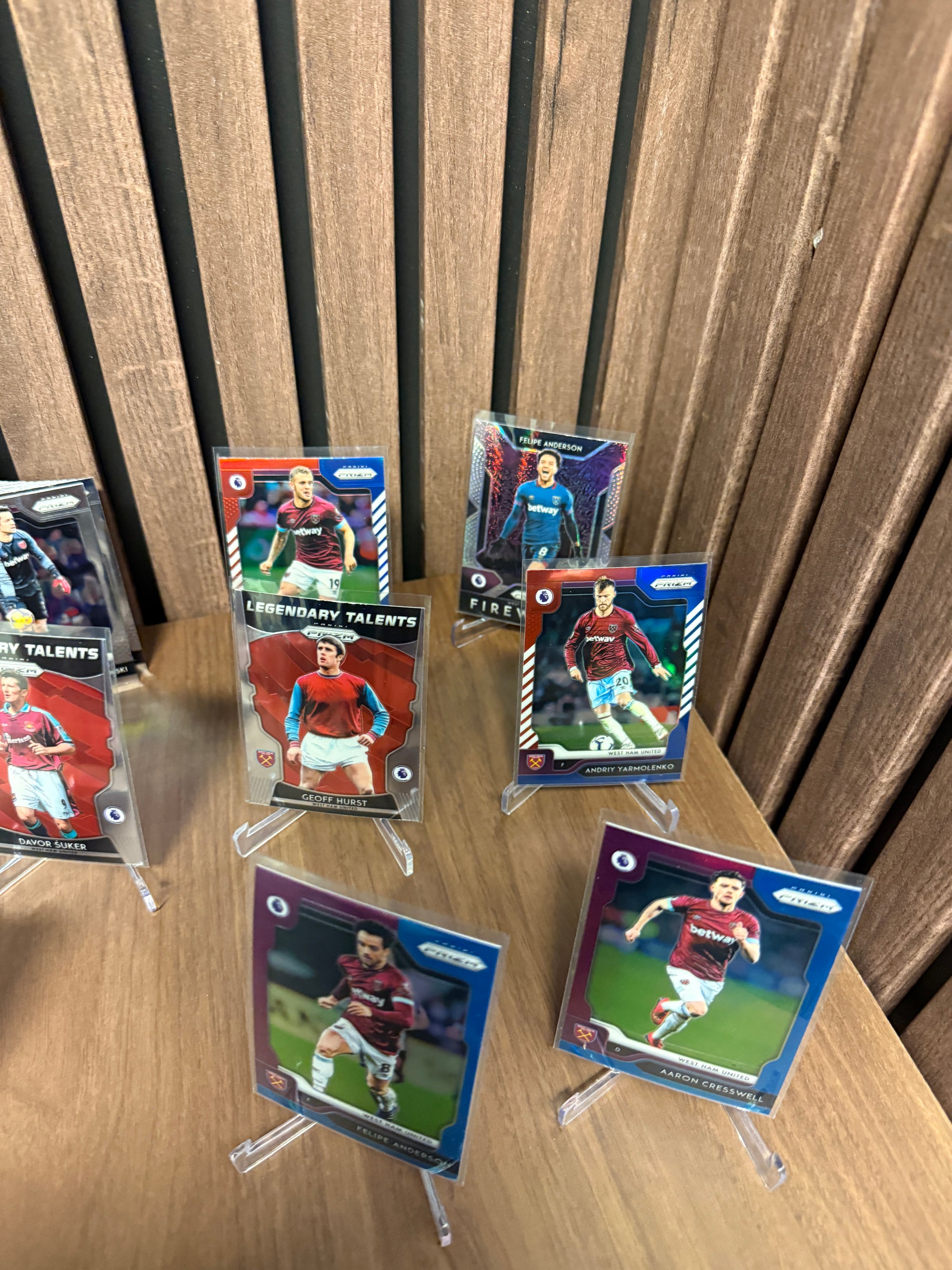 WEST HAM UNITED - LOT - PRIZM 2019/20 - PARALLELL, INSERTS & LAGSETT