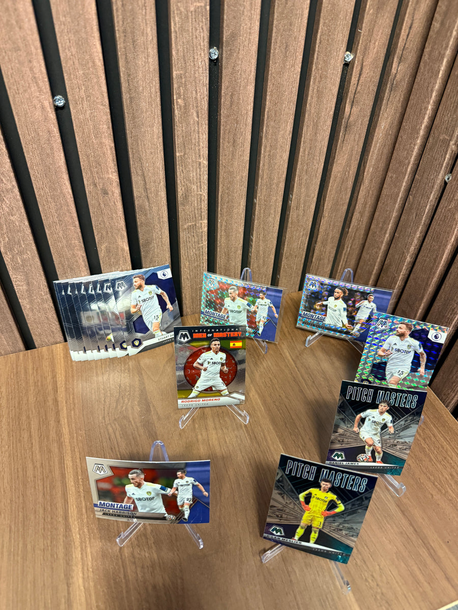 LEEDS UNITED - LOT - PANINI MOSAIC - PARALLELLER, INSERTS OG LAGSETT