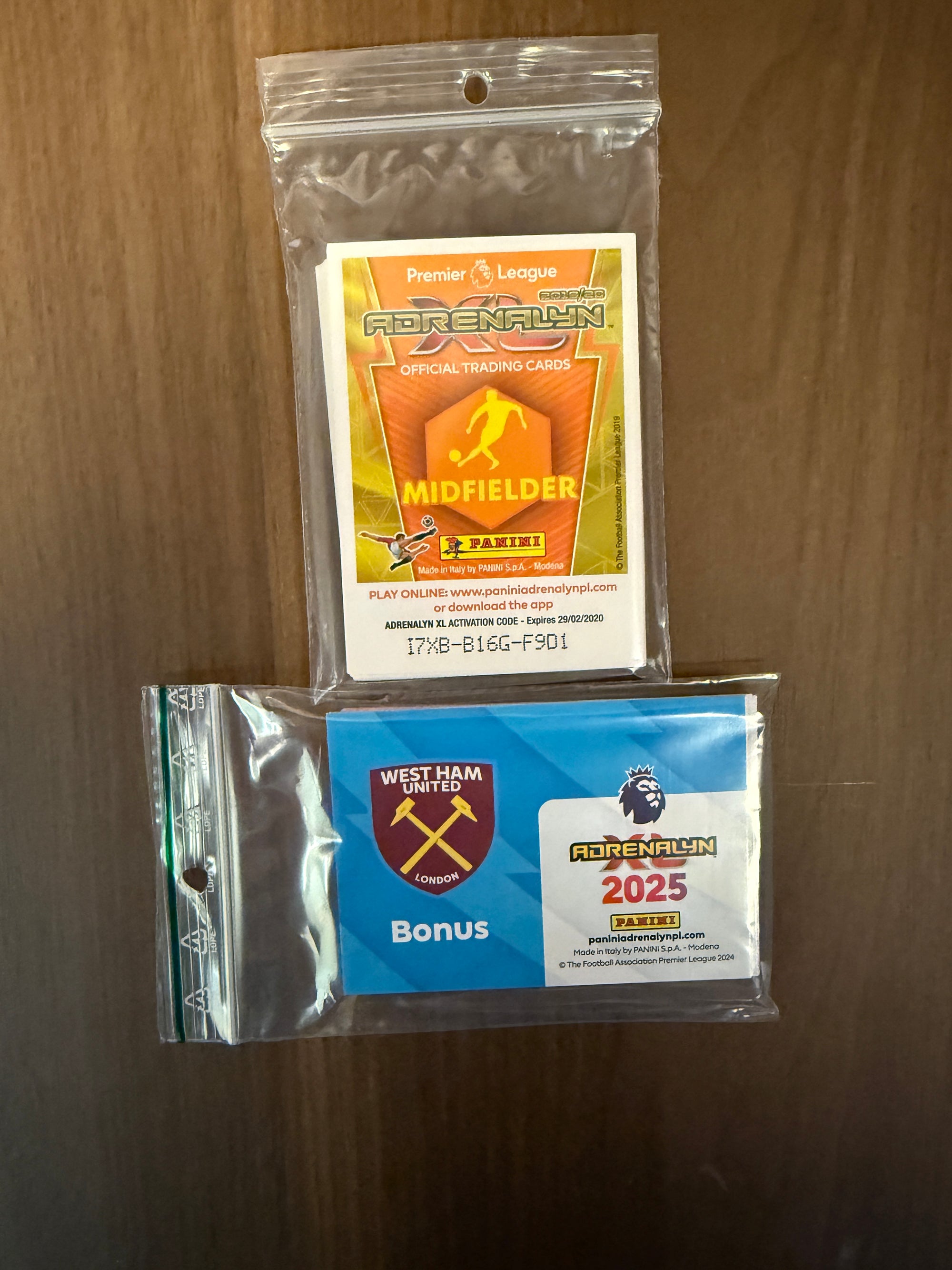 WEST HAM UNITED - LOT - 2 PREMIER LEAGUE LAGSETT 2019/20 X 2025