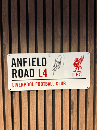 FABINHO - SIGNERT LIVERPOOL SKILT MED EKTEHETSBEVIS/COA