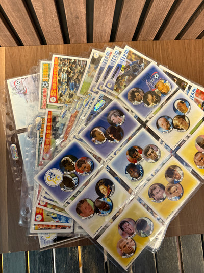 KOMPLETT SETT MED ALLE 90 BASE KORTENE - FUTERA FANS SELECTION CHELSEA 1998