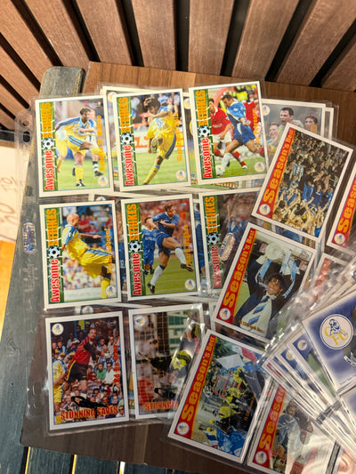KOMPLETT SETT MED ALLE 90 BASE KORTENE - FUTERA FANS SELECTION CHELSEA 1998