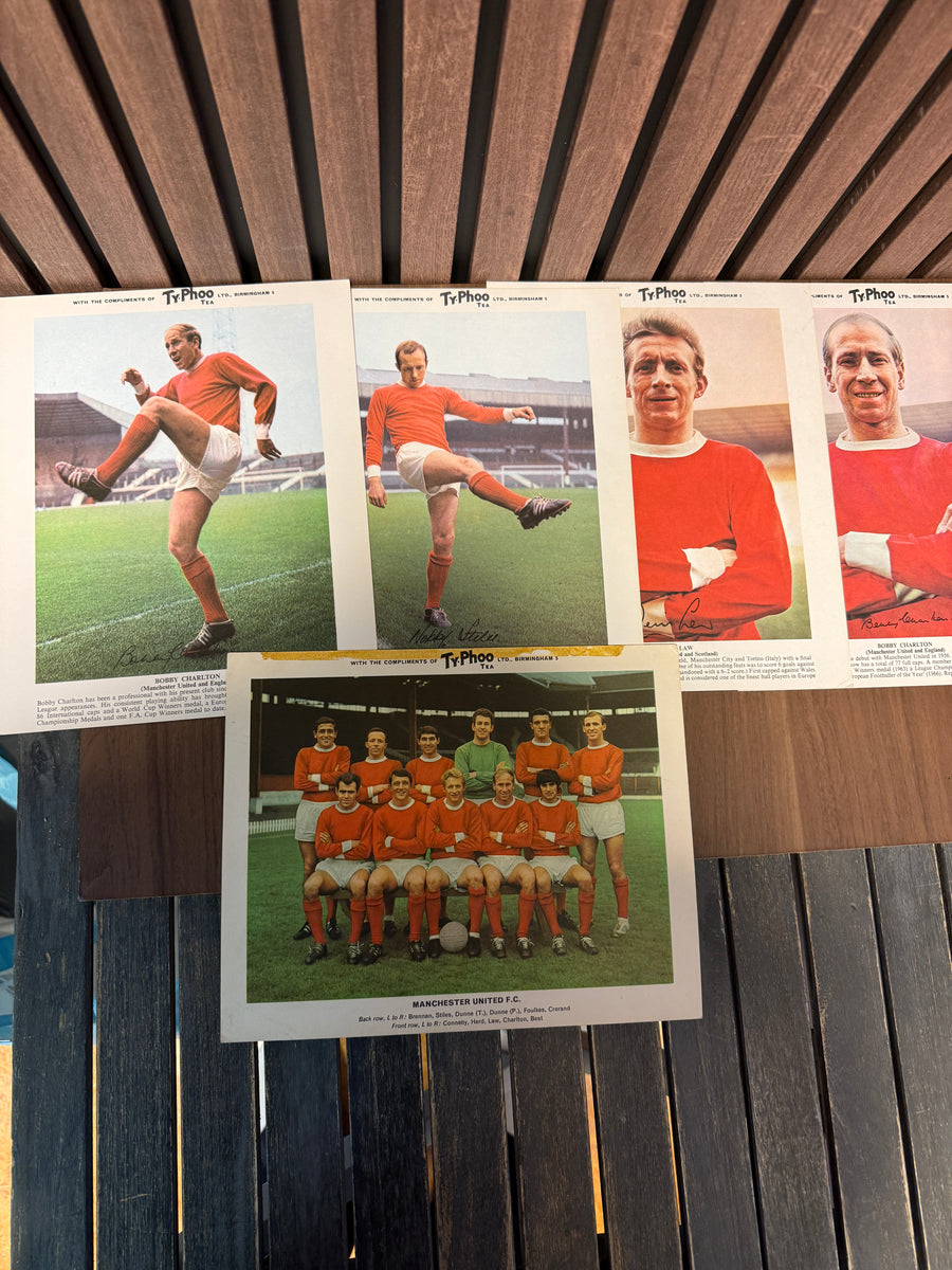 MANCHESTER UNITED - LOT - TyPHOO TEA - 5 KORT