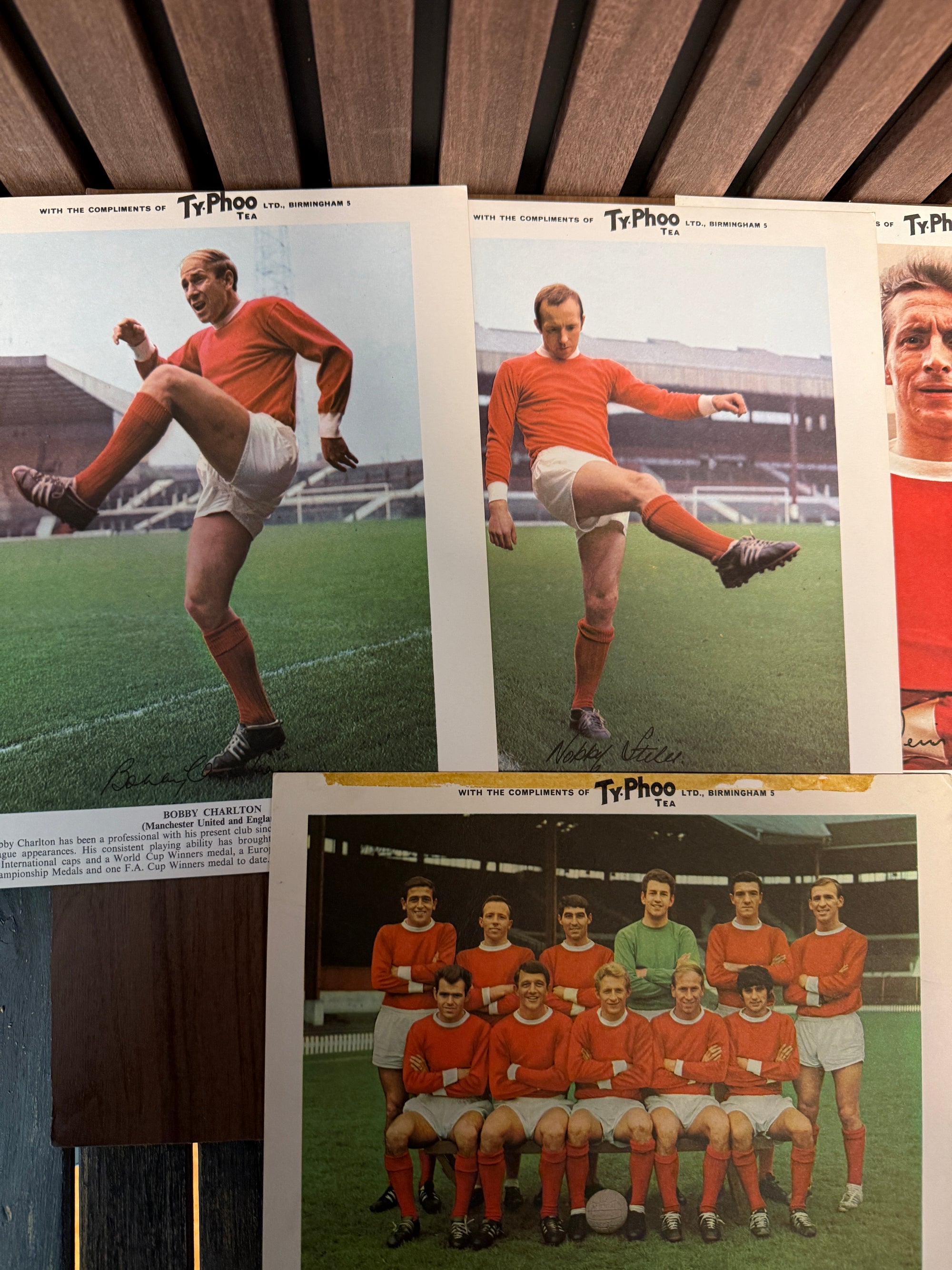 MANCHESTER UNITED - LOT - TyPHOO TEA - 5 KORT