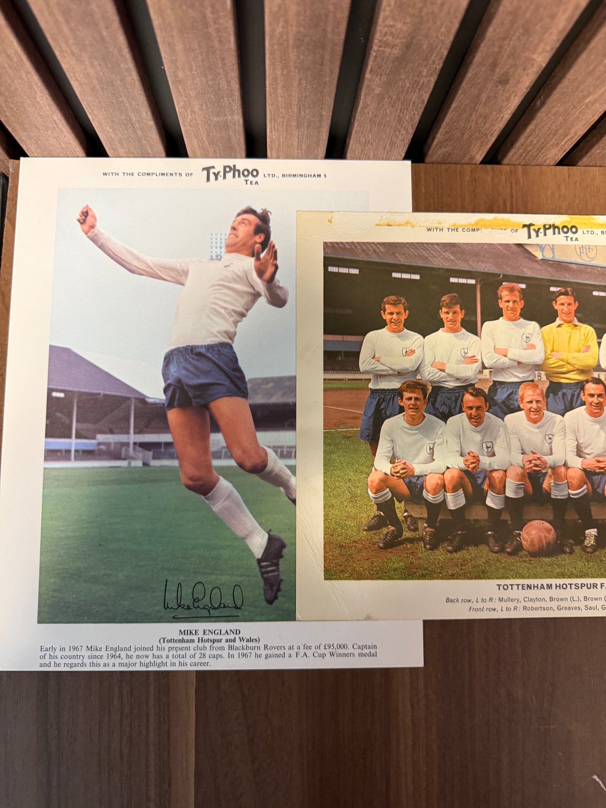 TOTTENHAM HOTSPUR - LOT - TyPHOO TEA - 3 KORT