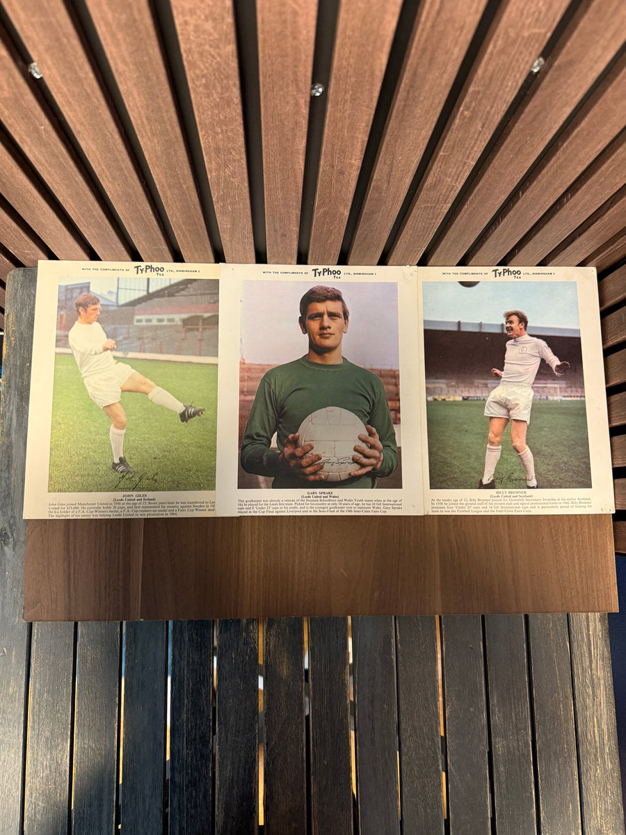 LEEDS UNITED - LOT - TyPHOO TEA - 3 KORT