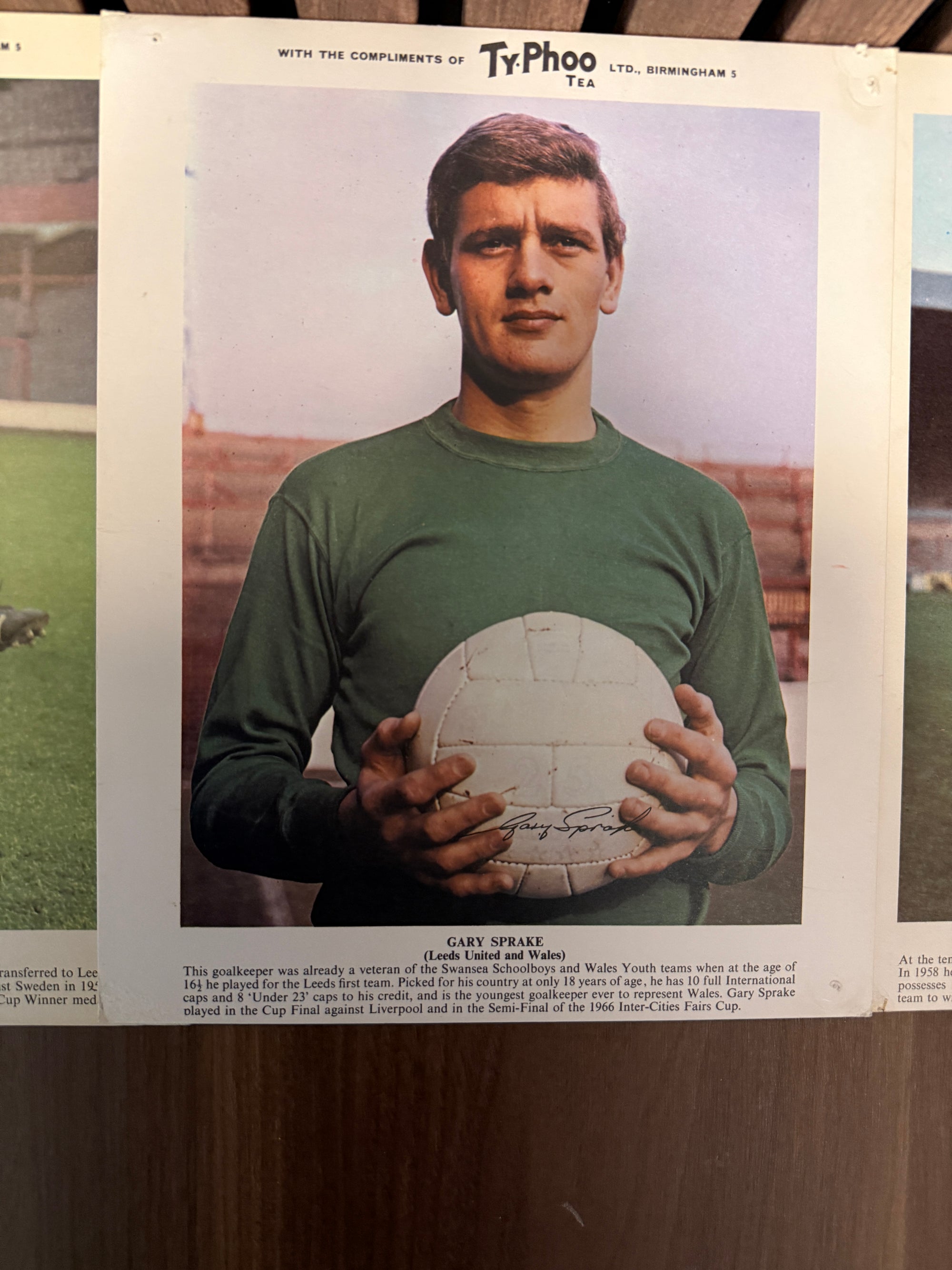 LEEDS UNITED - LOT - TyPHOO TEA - 3 KORT