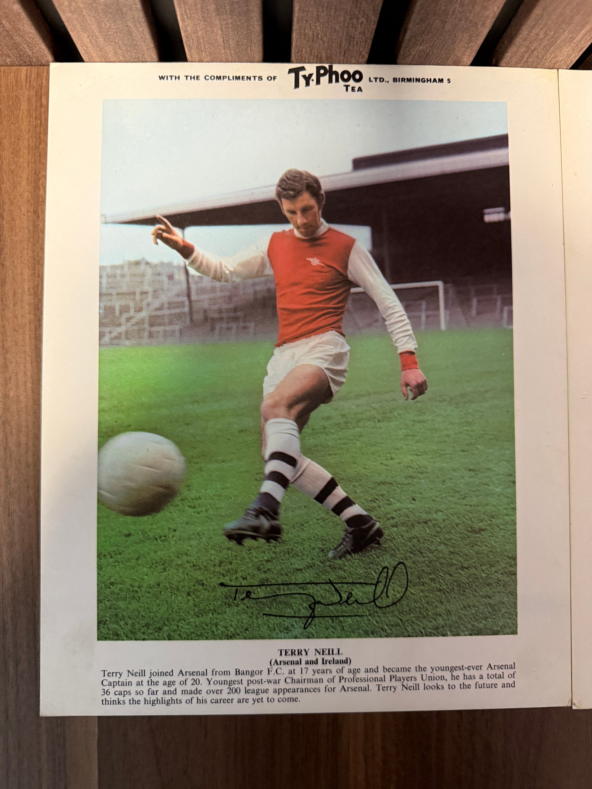ARSENAL - LOT - TyPHOO TEA - 2 KORT
