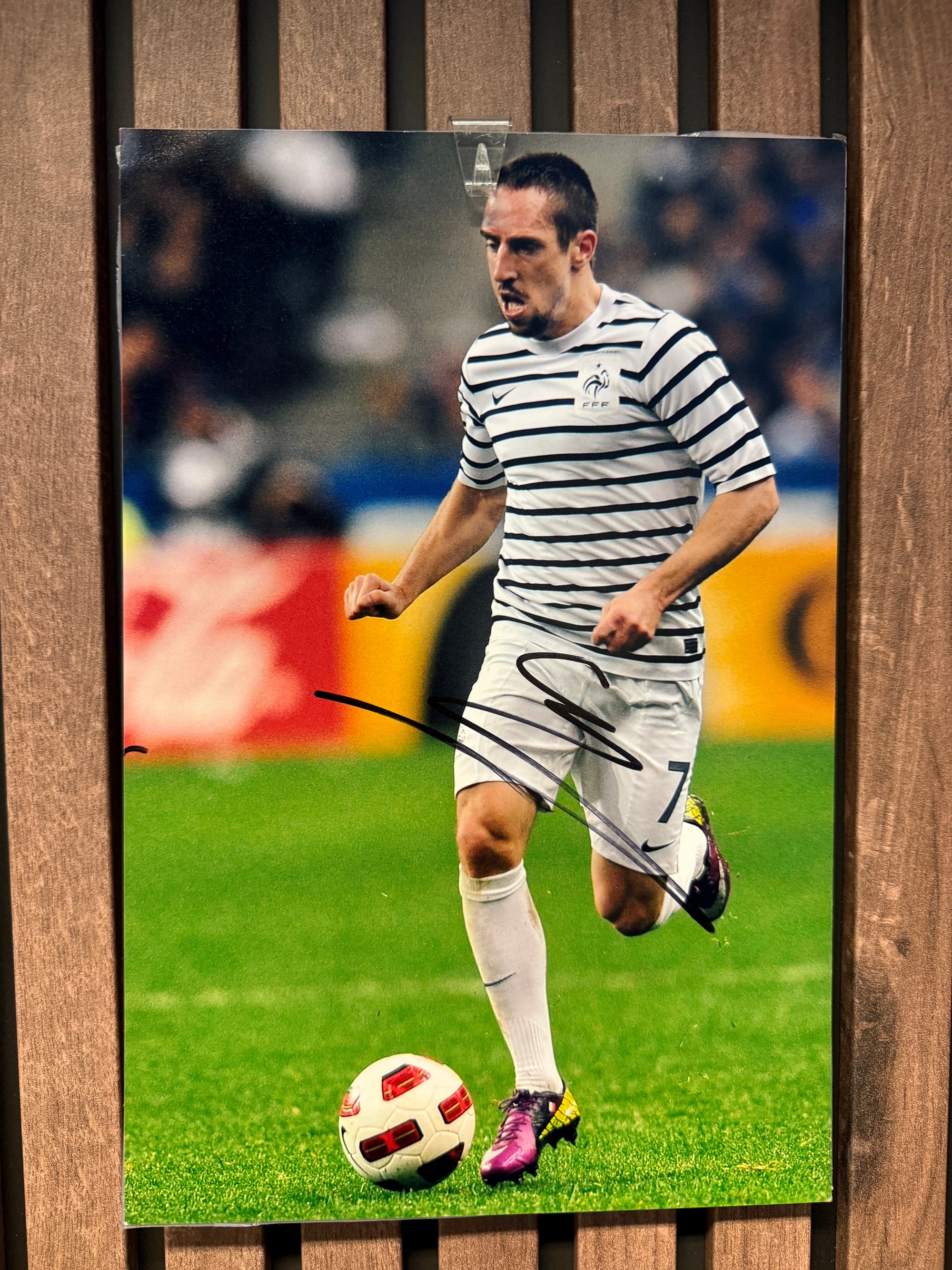 FRANCK RIBERY - SIGNERT BILDE MED EKTEHETSBEVIS/COA