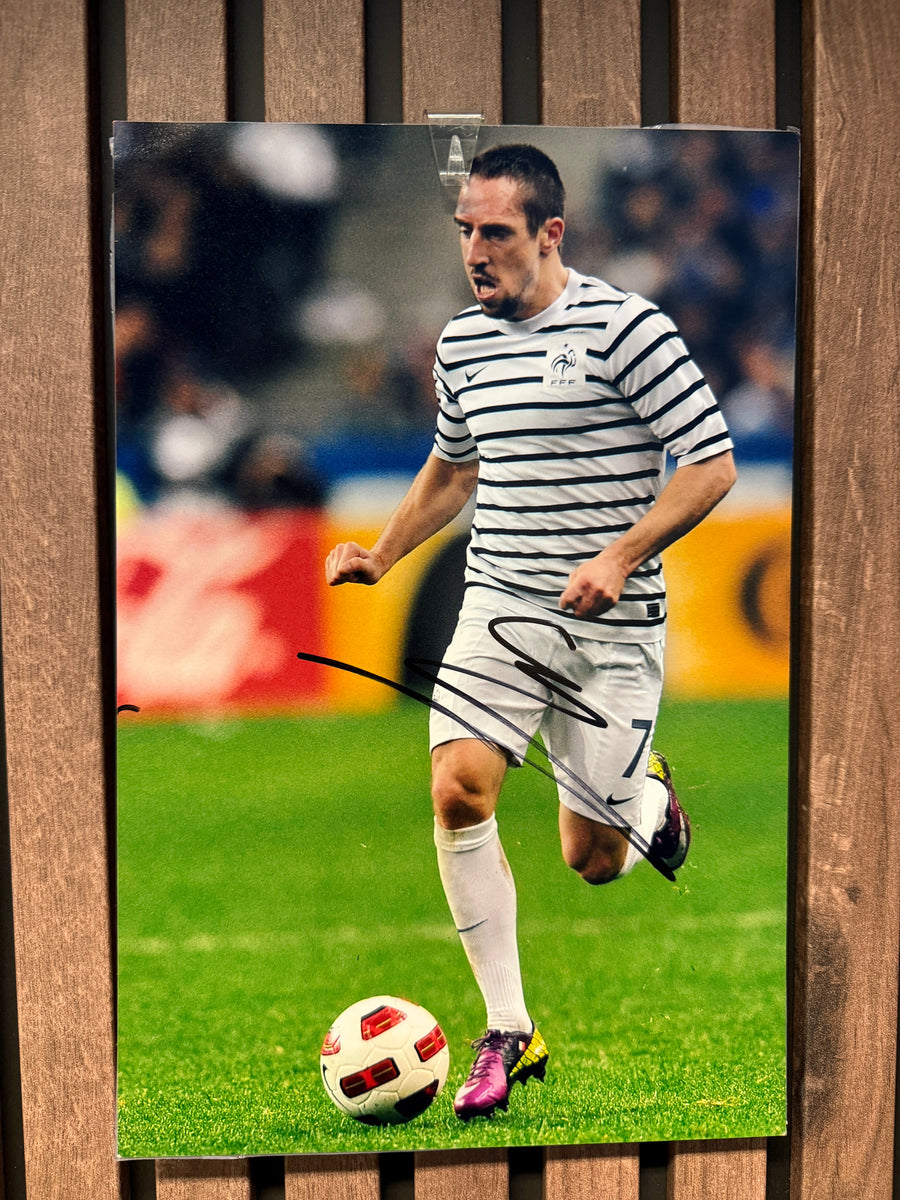 FRANCK RIBERY - SIGNERT BILDE MED EKTEHETSBEVIS/COA
