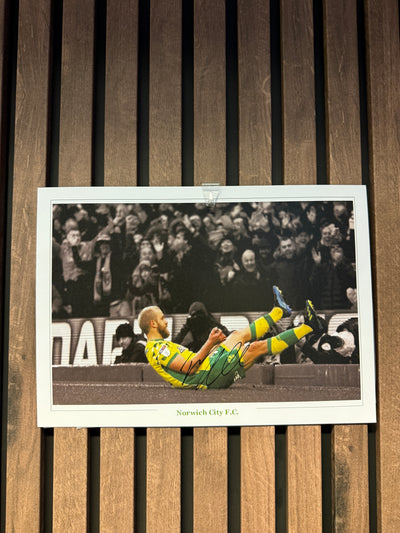 NORWICH CITY - TEEMU PUKKI - SIGNERT BILDE MED EKTEHETSBEVIS/COA