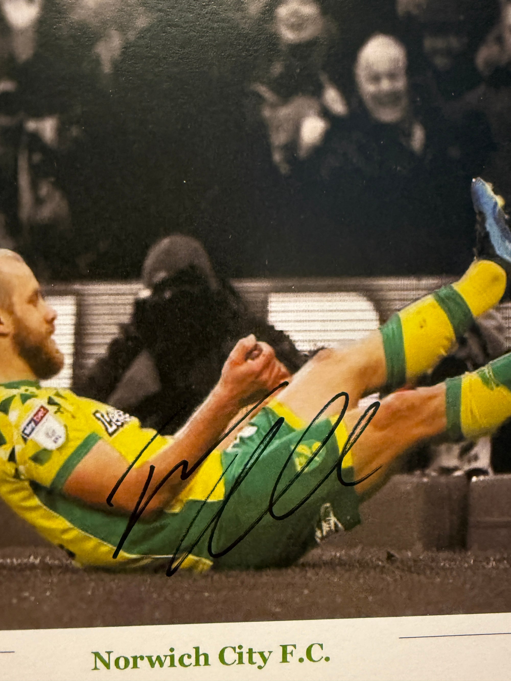 NORWICH CITY - TEEMU PUKKI - SIGNERT BILDE MED EKTEHETSBEVIS/COA