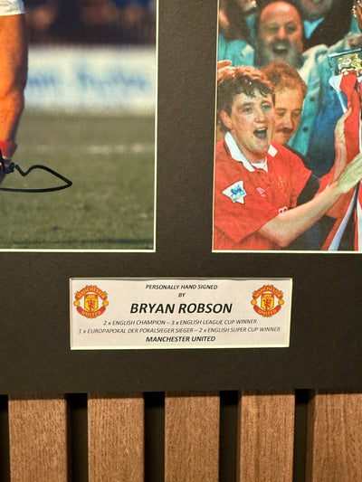 BRYAN ROBSON - SIGNERT BILDEMONTAGE MED EKTEHETSBEVIS/COA