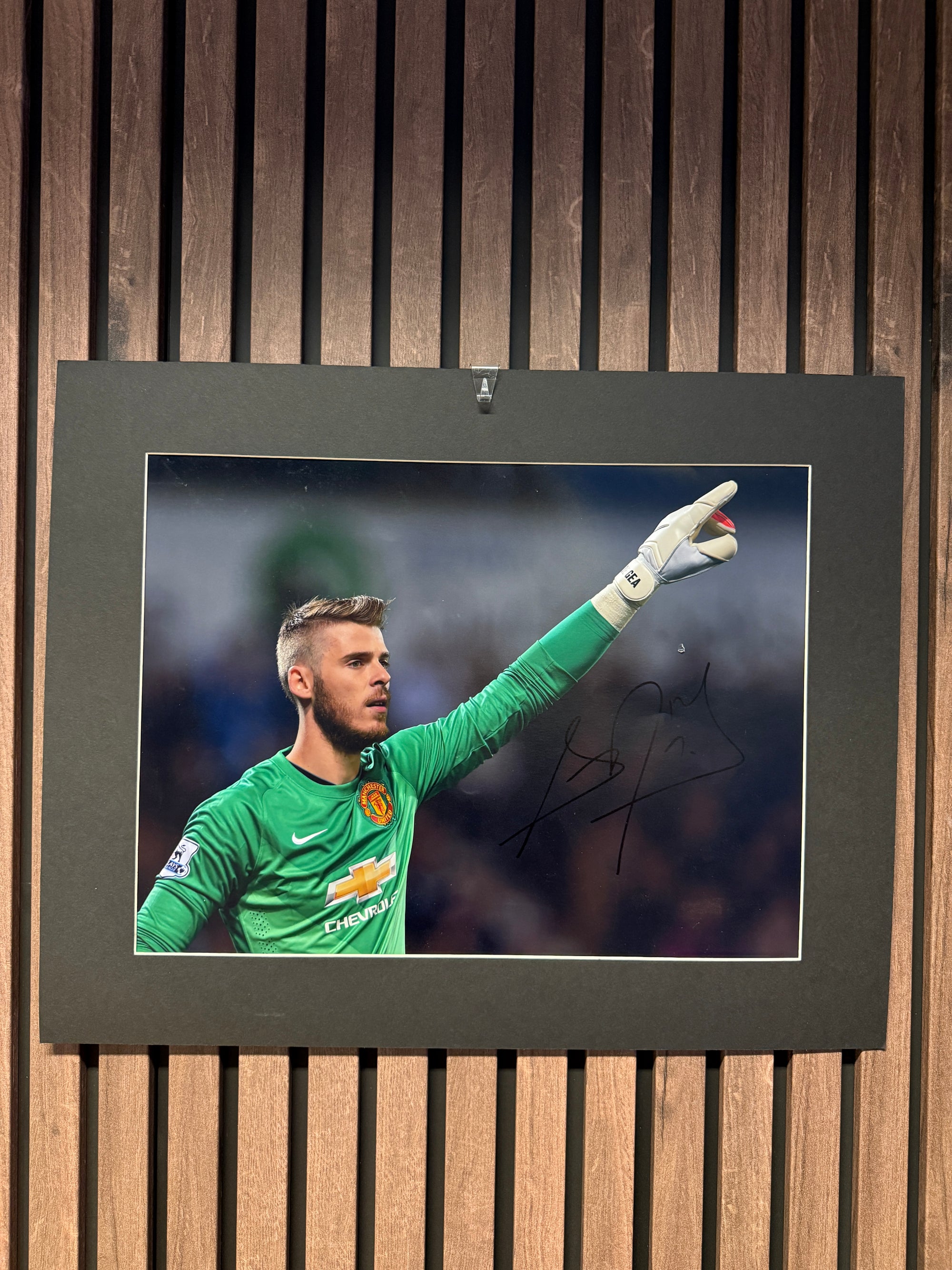 DAVID DE GEA - SIGNERT BILDE MED EKTEHETSBEVIS/COA