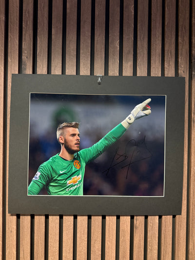 DAVID DE GEA - SIGNERT BILDE MED EKTEHETSBEVIS/COA