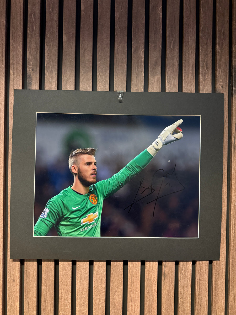 DAVID DE GEA - SIGNERT BILDE MED EKTEHETSBEVIS/COA