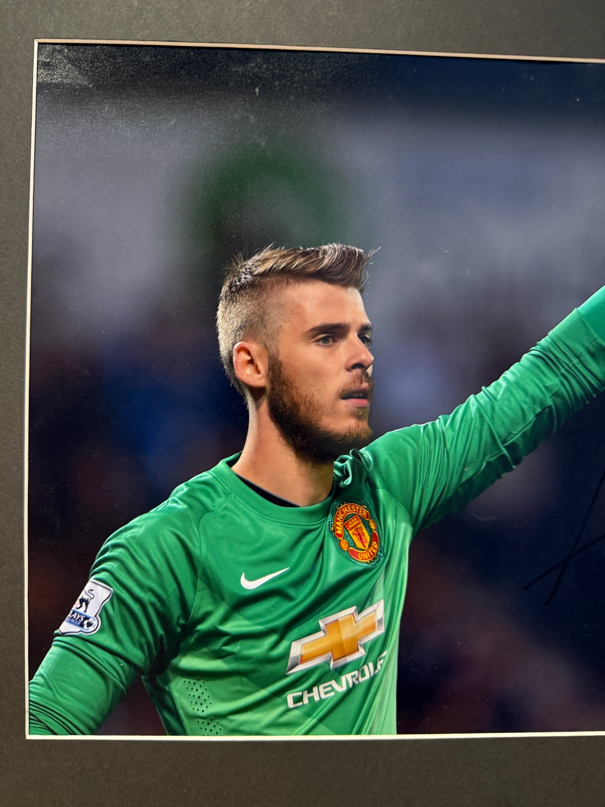 DAVID DE GEA - SIGNERT BILDE MED EKTEHETSBEVIS/COA