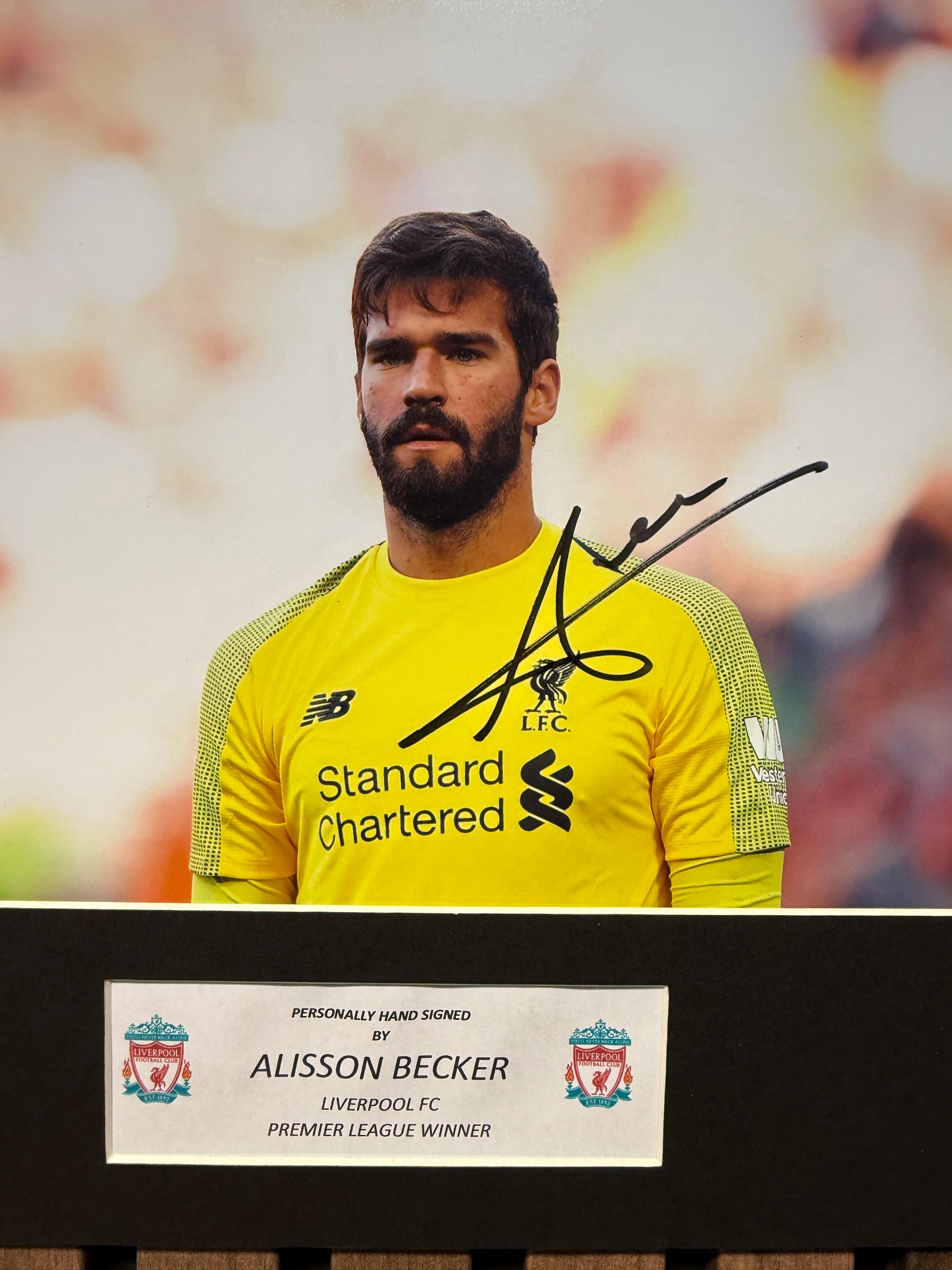ALISSON BECKER - SIGNERT BILDE MED EKTEHETSBEVIS/COA