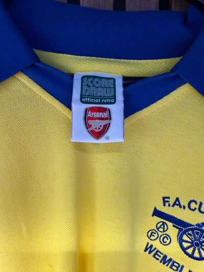 ARSENAL FOTBALLDRAKT FRA FA CUP 1979 - SCORE UP - "REMAKE"