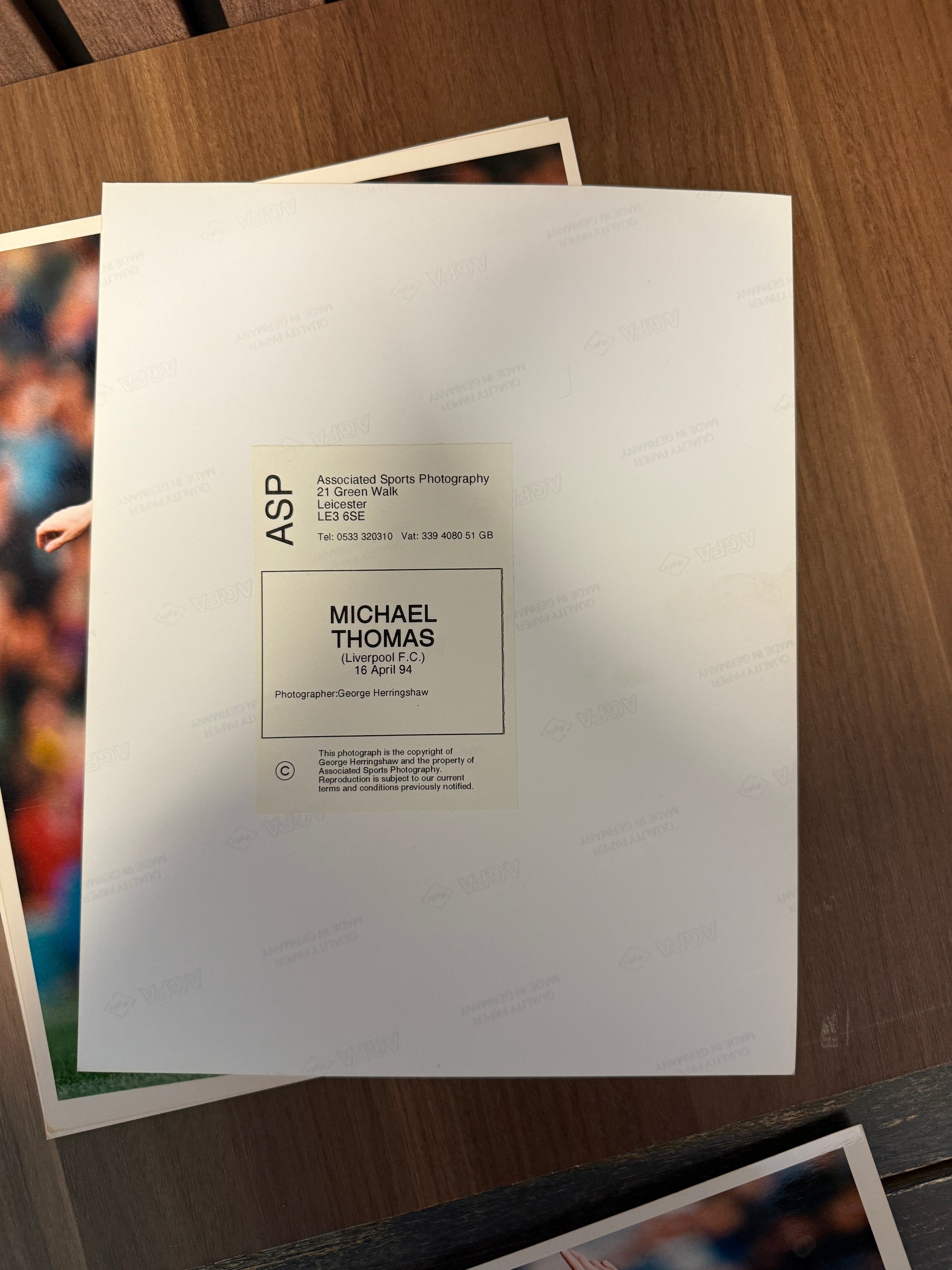 LIVERPOOL FC - OFFISIELLE PRESSEBILDER - 4 STYKK