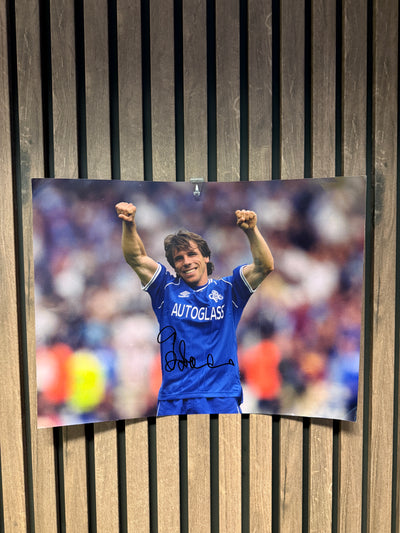 GIANFRANCO ZOLA - SIGNERT BILDE MED EKTEHETSBEVIS/COA